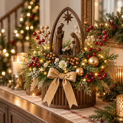 🌸Holy Night Christmas Nativity Display