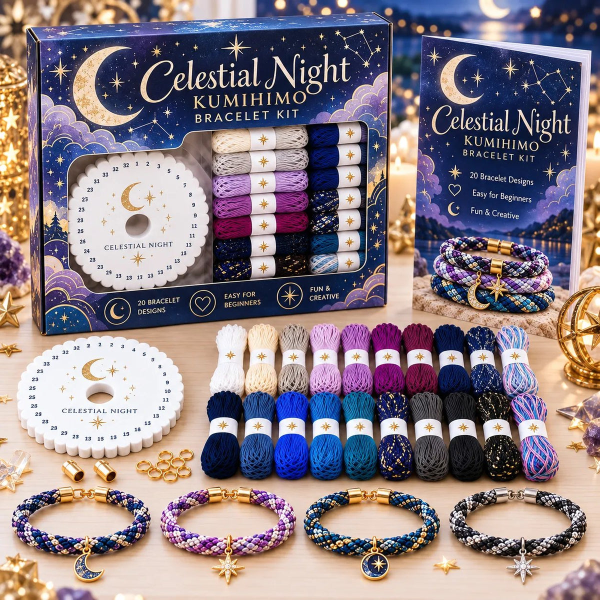 🌸Cottage Bloom Bracelet-Making Kit – ✨Beginner DIY Friendship Bracelet Craft Set