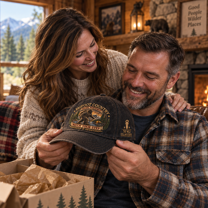 2027 Bigfoot Country Heritage Cap – Pacific Northwest Vintage Washed Embroidered Hat