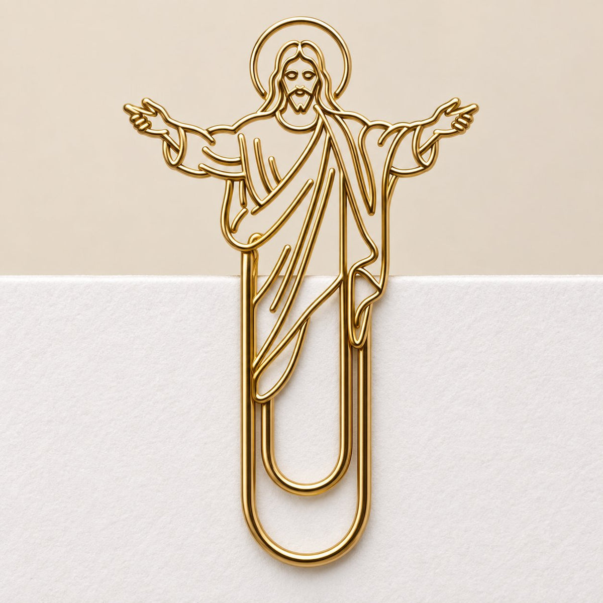🔥😍Golden Faith Paper Clips – Inspirational Stationery✝️