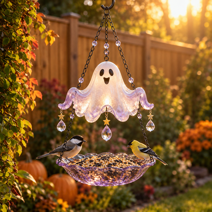Halloween Solar Cascade Hanging Bird Bath Fountain