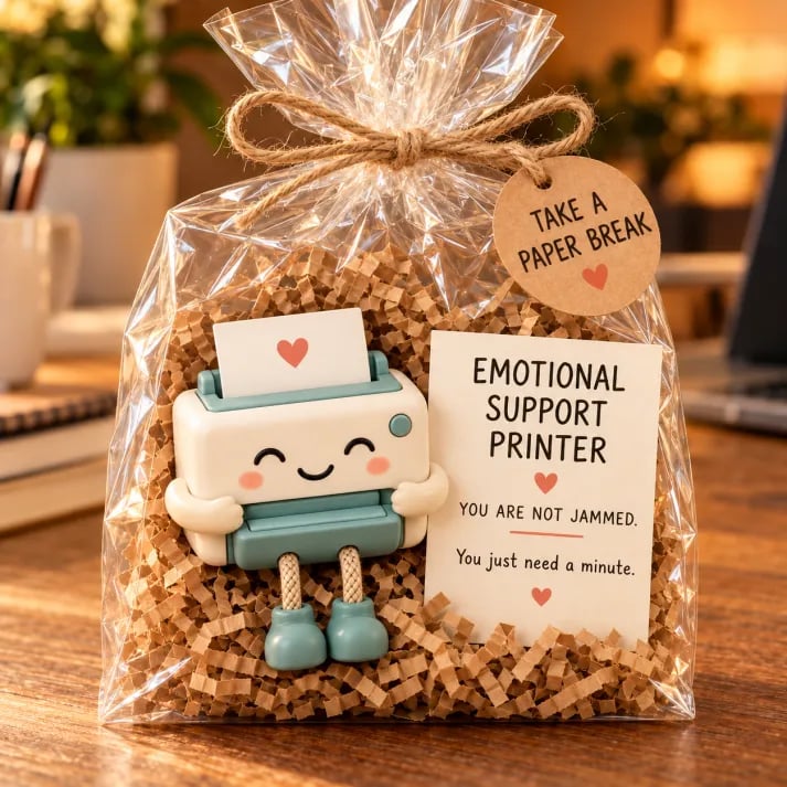 🔥😍Tiny Desk Friends, Big Encouragement🎁Fun Coworker Gift Set