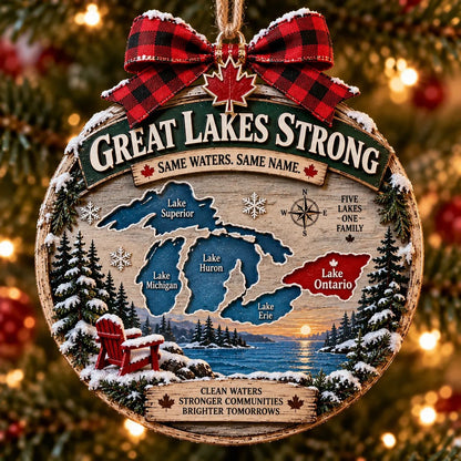 🔥😍Ontario Winter Memories Christmas Ornament — A Lakeside Holiday Keepsake