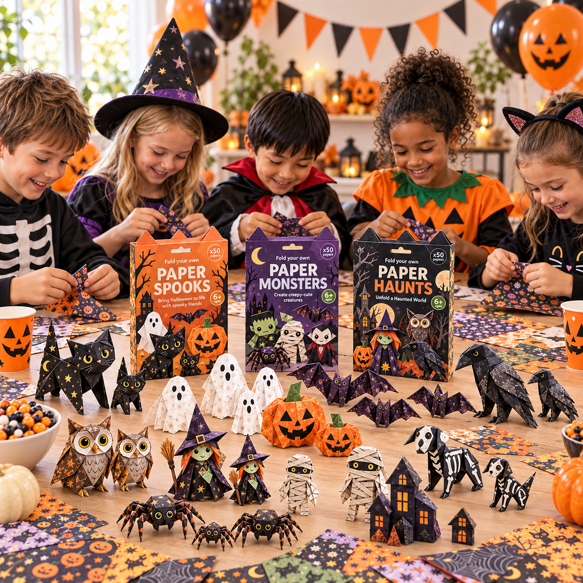 🧘Relaxing & Beginner-Friendly- 🎃DIY Halloween Paper(💕Step-by-Step Guide Included)