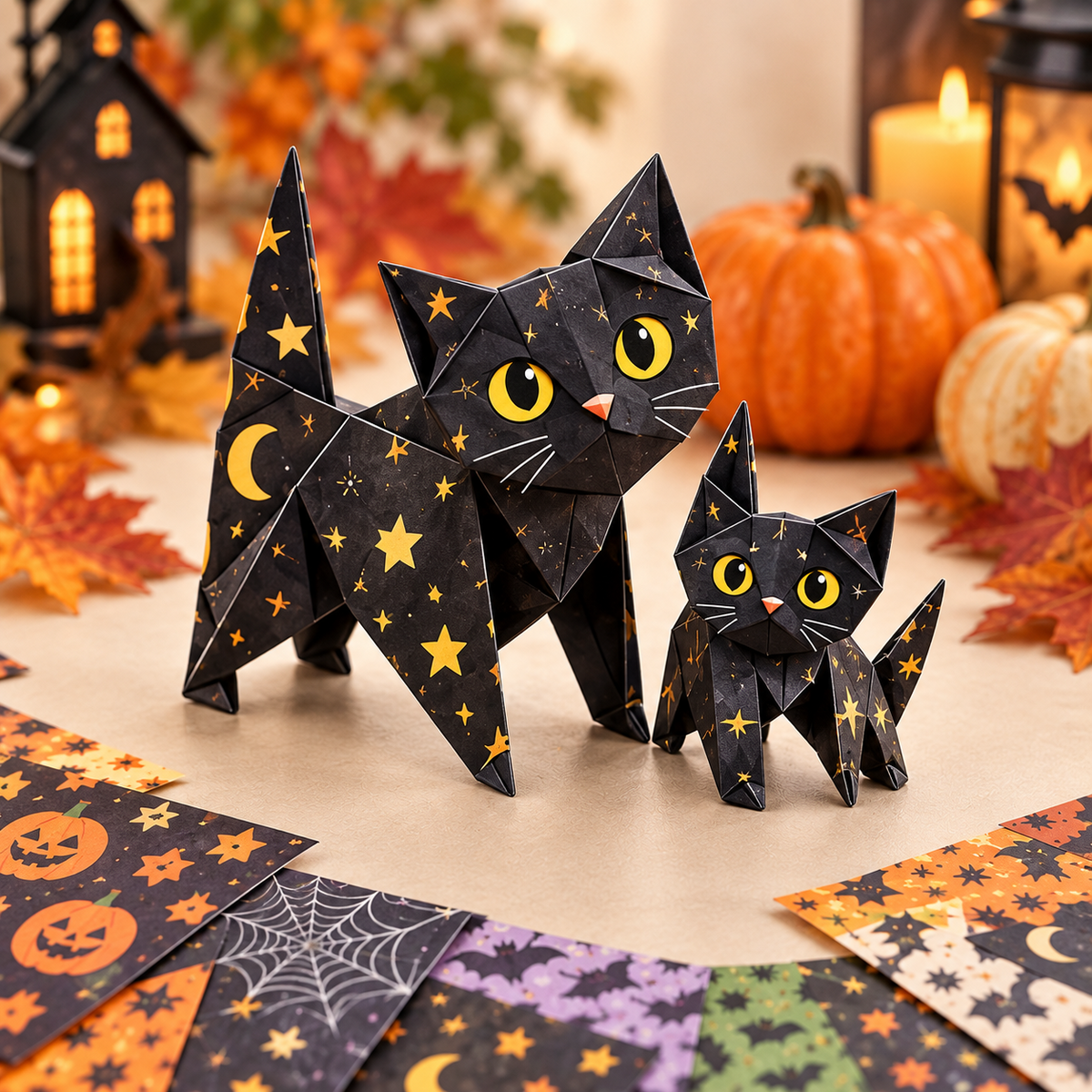 🧘Relaxing & Beginner-Friendly- 🎃DIY Halloween Paper(💕Step-by-Step Guide Included)