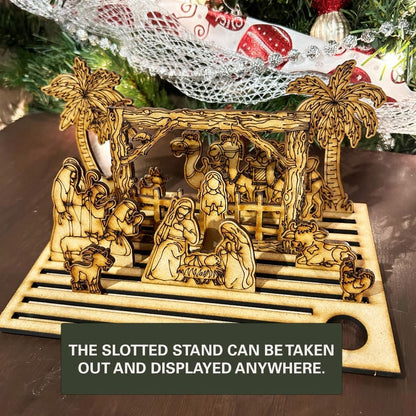 ✝️Handcrafted Nativity Scene Set – A Unique Religious Heirloom