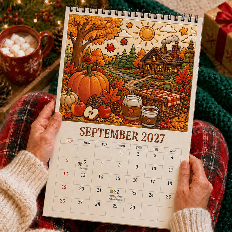 September 2027 coloring calendar