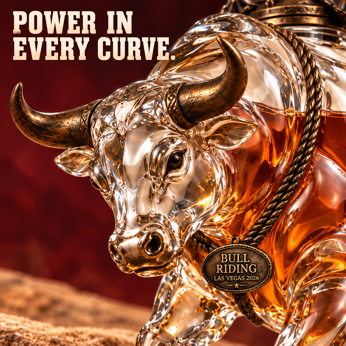 🤠 Eight Seconds Bull Rider Whiskey Decanter — Las Vegas 2026 Limited Custom Edition🤠