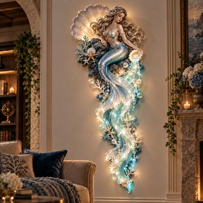 🔥LAST DAY 49% OFF🌊✨2027Nestmiro® Enchanted Ocean Legends™ Lighted Wall Décor Collection 🐋🧜‍♀️