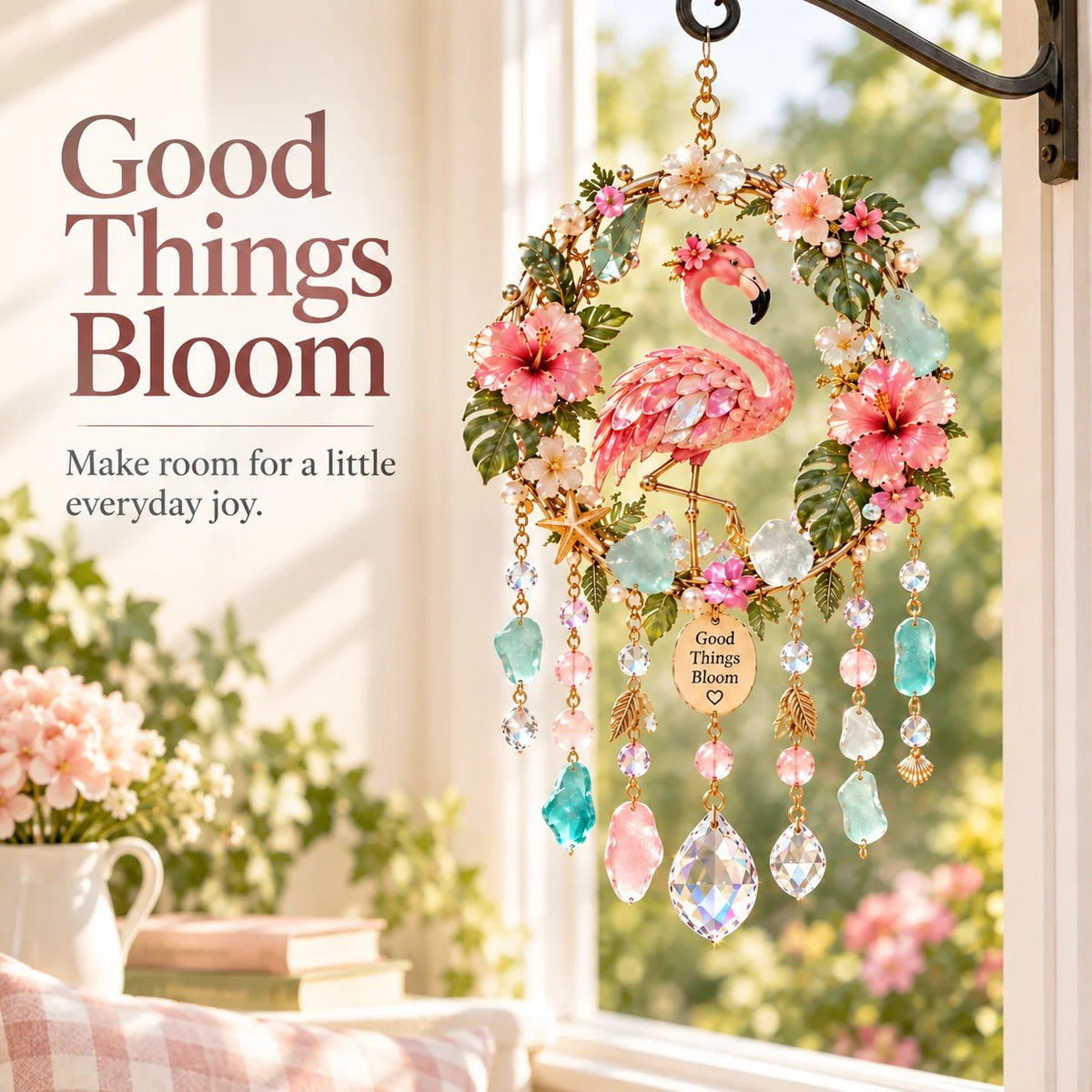 🔥😍Whimsical Animal Wind Chimes | Sparkling Suncatcher Decor