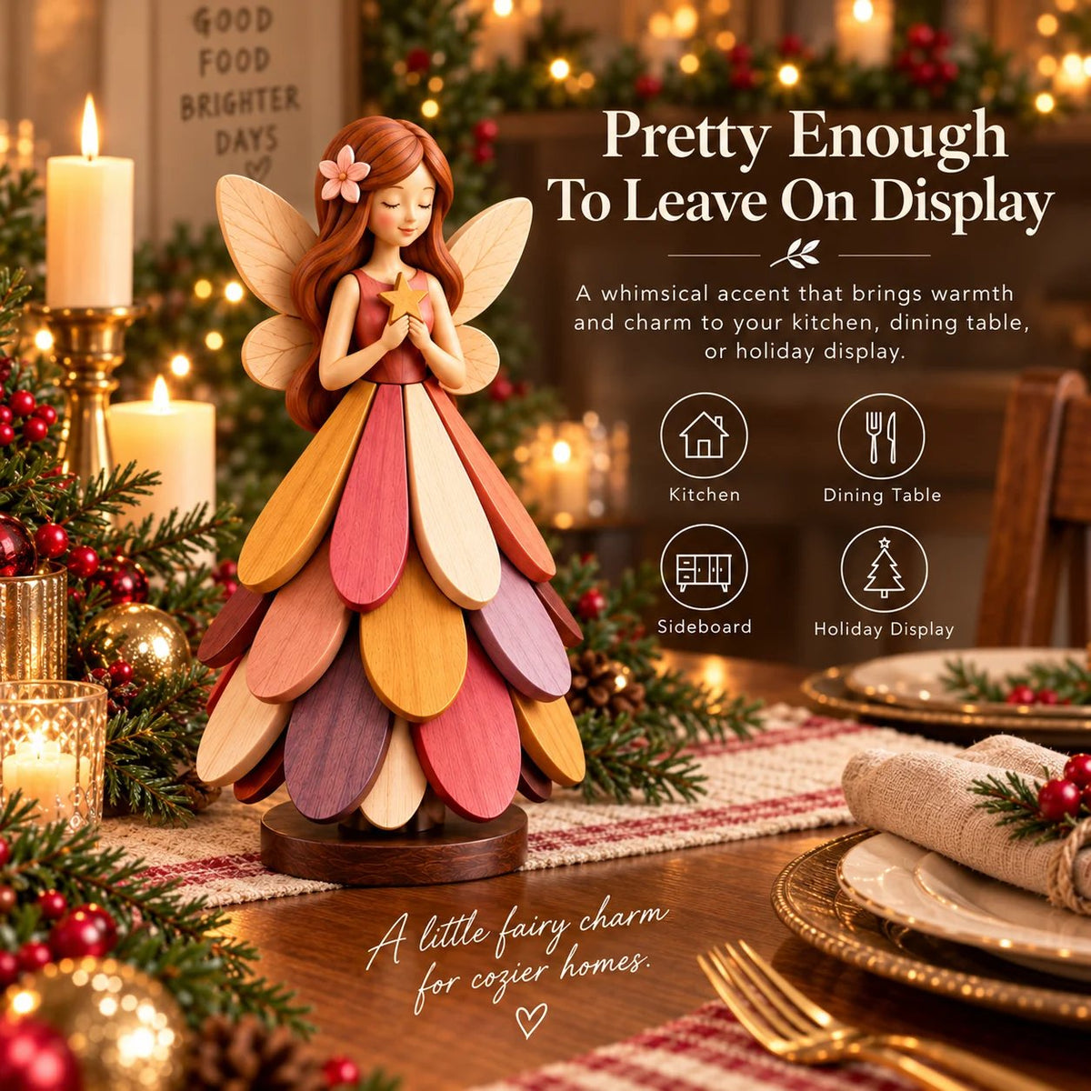 🔥😍Enchanted Bloom Trivet – Foldable Fairy-Inspired Table Décor🧚
