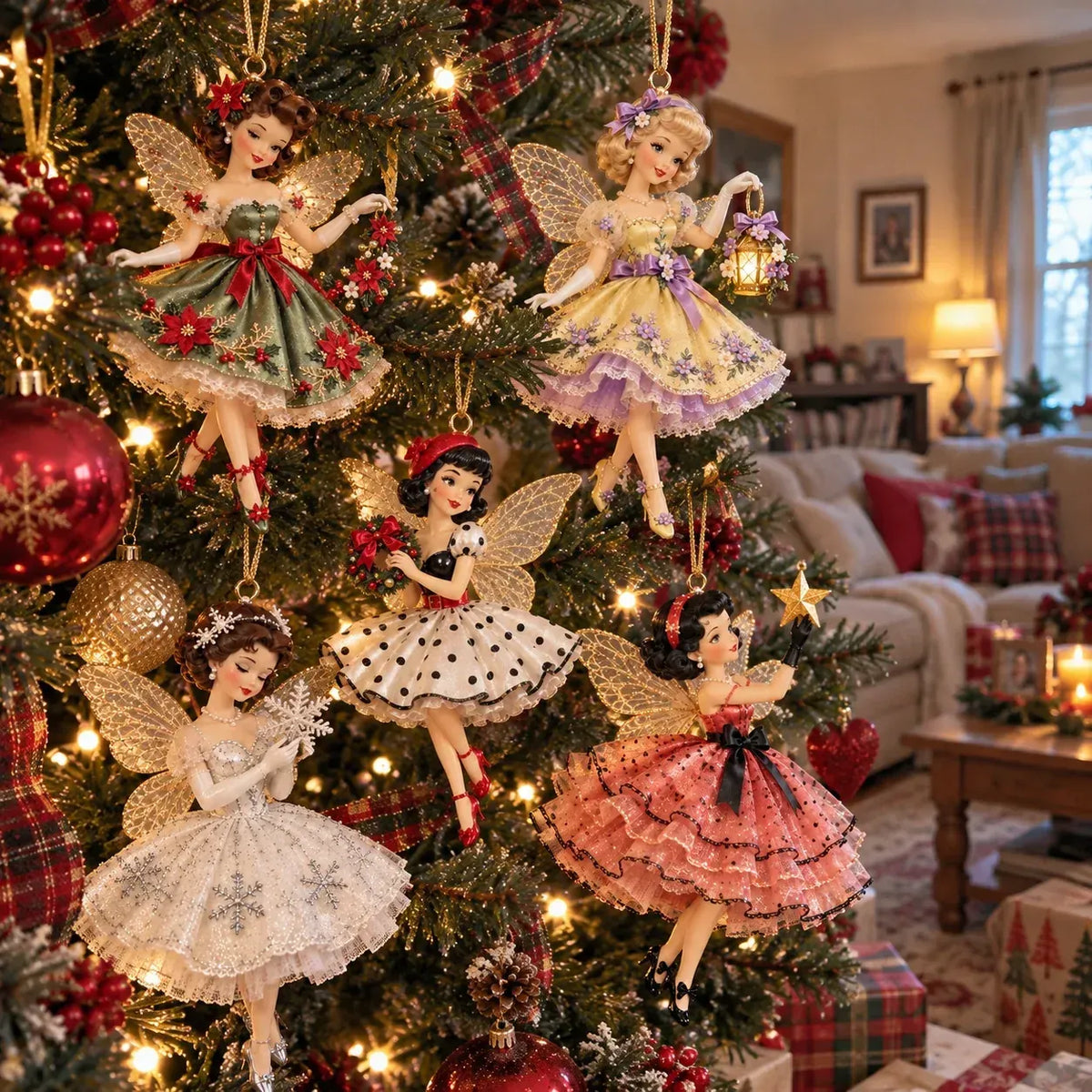 Vintage Fairy Christmas Ornaments – A Touch of Old-Fashioned Magic