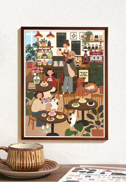 🐈‍⬛✨Witchy Wonders – Numbered Sticker Art Kit🎃