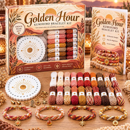 🌸Cottage Bloom Bracelet-Making Kit – ✨Beginner DIY Friendship Bracelet Craft Set