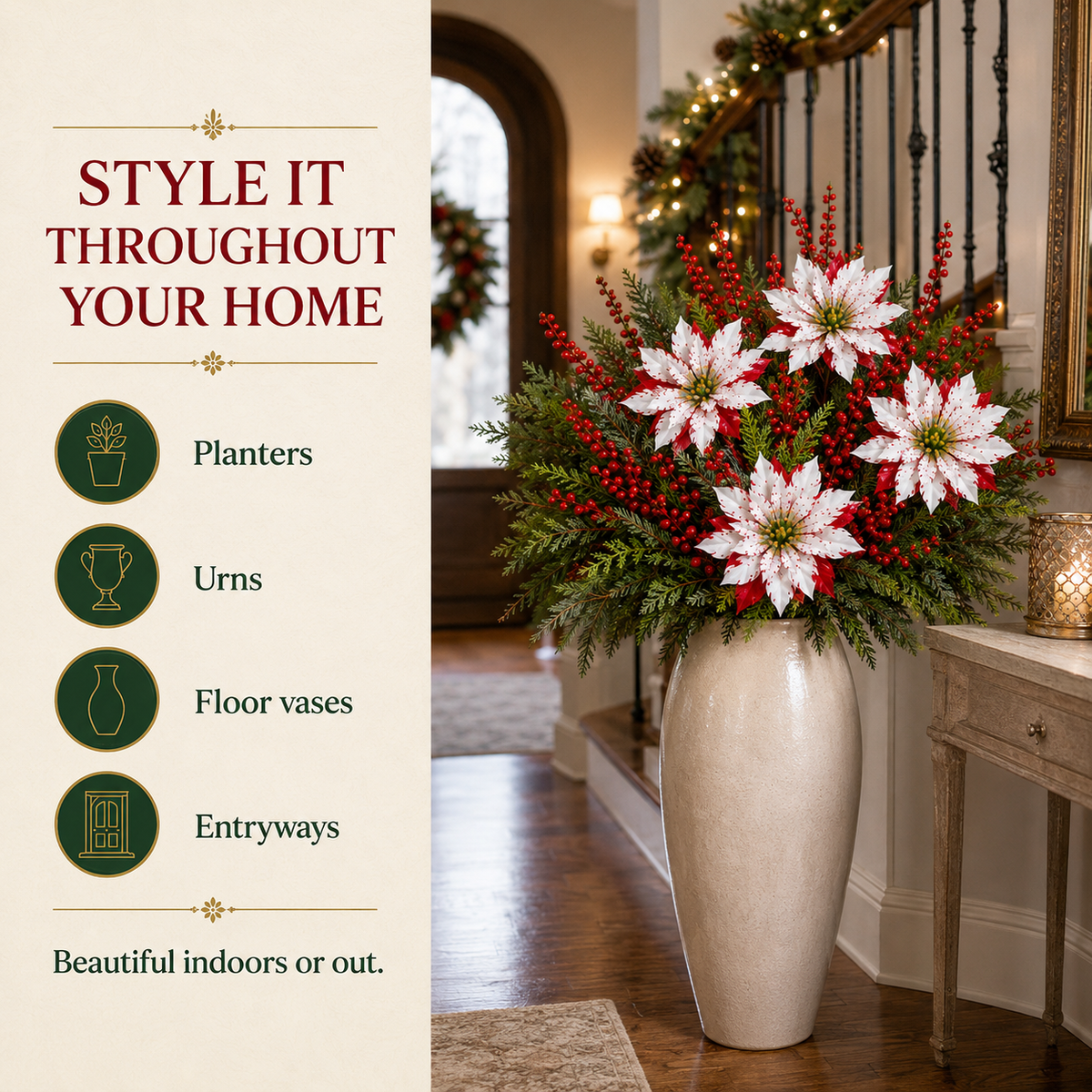 Holiday Floral Close Up