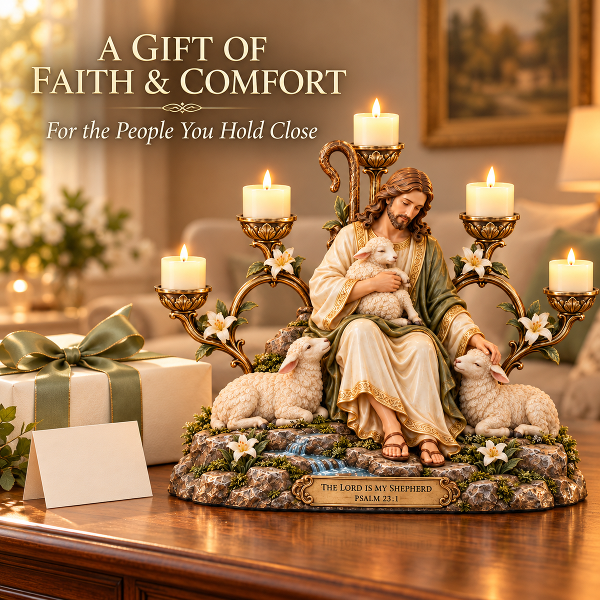 Light of Grace – Five-Light Prayer Centerpiece
