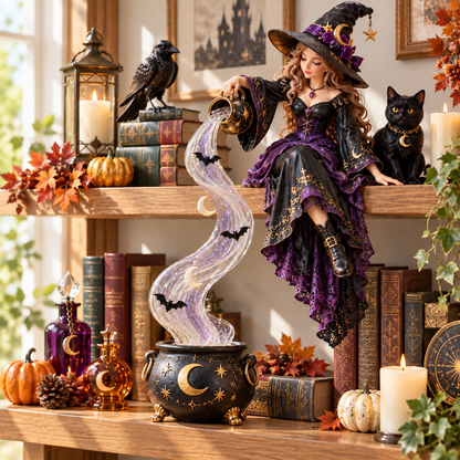 🔥😍Spooky Cascade Shelf Light – Halloween Bookcase Accent