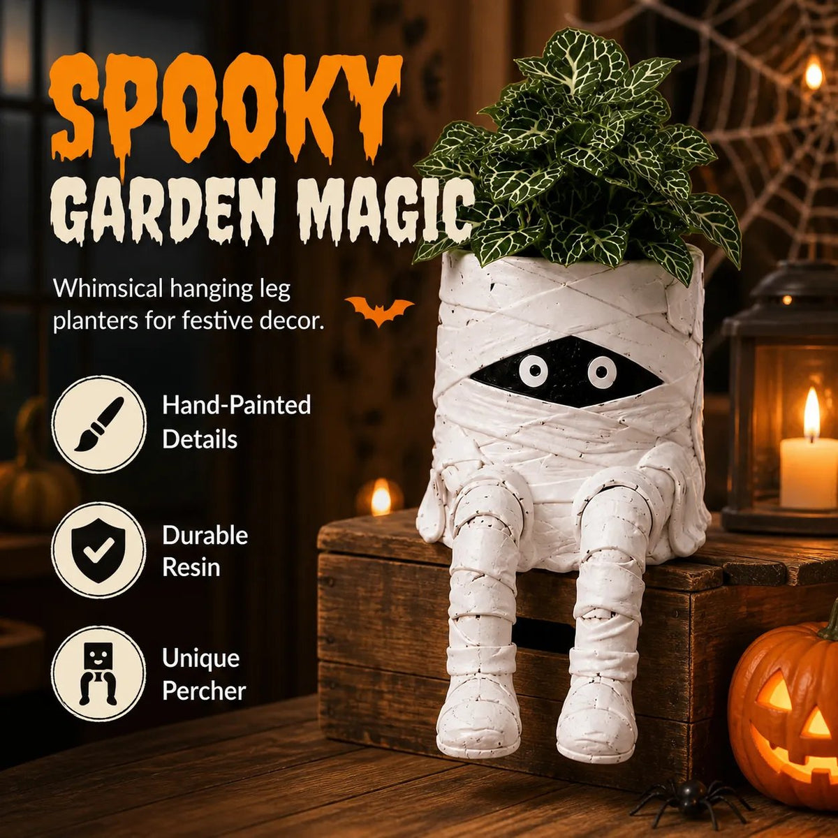 ⭐2026 USA Sale: Up to 50% OFF - 🎃 Halloween Hanging Leg Planter
