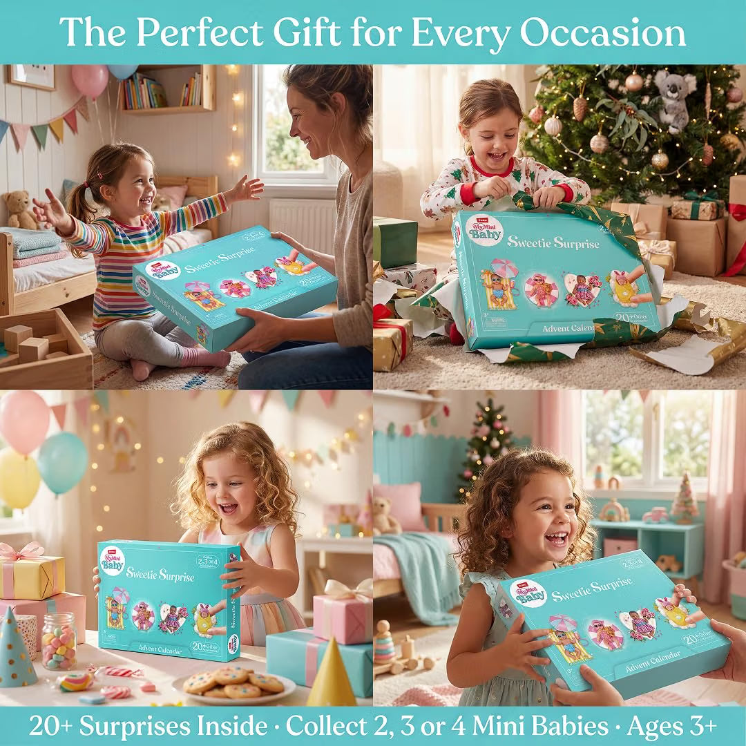 🔥😍24-Day Mini Doll Advent Calendar – Holiday Surprise Countdown