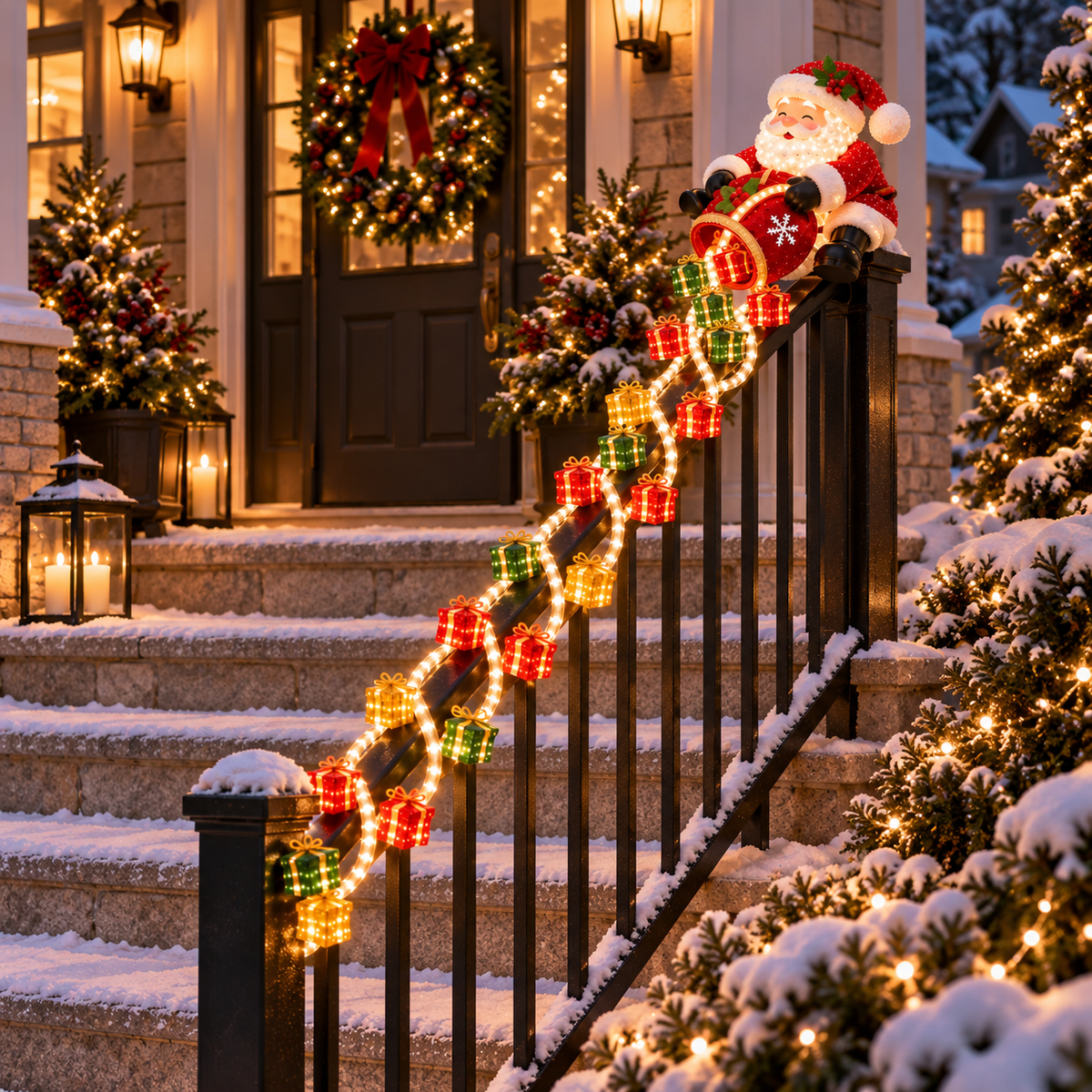 🎄✨Christmas Cascade Railing Lights