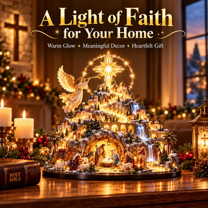 Bethlehem Mountain Glow™ | Illuminated Nativity Christmas Village