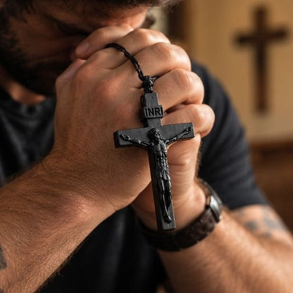✝️100% Handmade Wooden Jesus Cross Necklace(𝐃𝐚𝐧𝐢𝐞𝐥 𝐁𝐫𝐨𝐨𝐤𝐬 𝐇𝐚𝐧𝐝𝐦𝐚𝐝𝐞®)
