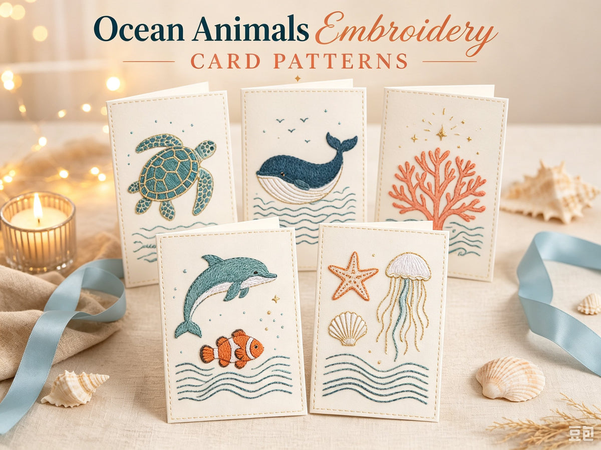 🌲 Christmas Hand Embroidery Card DIY Kit | Stitch Your Way Into the Christmas Spirit ✨ 🎁