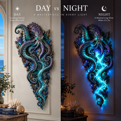 🔥LAST DAY 49% OFF🌊✨2027Nestmiro® Enchanted Ocean Legends™ Lighted Wall Décor Collection 🐋🧜‍♀️