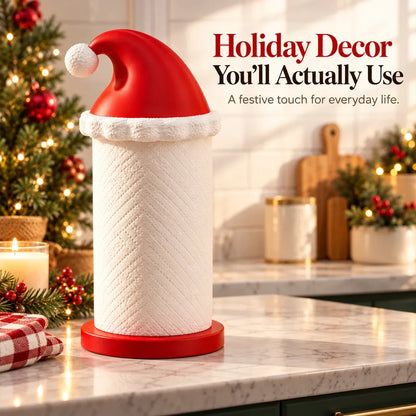 🎅 Santa Hat Paper Towel Holder
