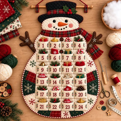 🎄DIY Christmas Advent Calendar – 24-Pocket Wall Hanging | 5 Designs