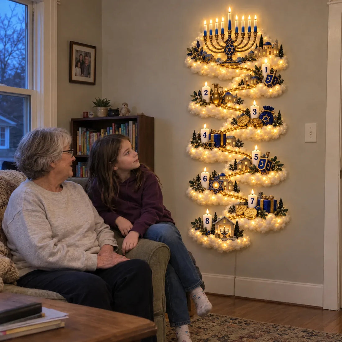 Hanukkah wall decor customer home