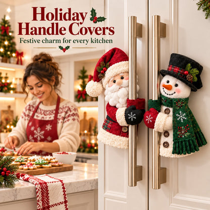 🔥😍Holiday Kitchen Handle Sleeves – Cute 3D Festive Accents