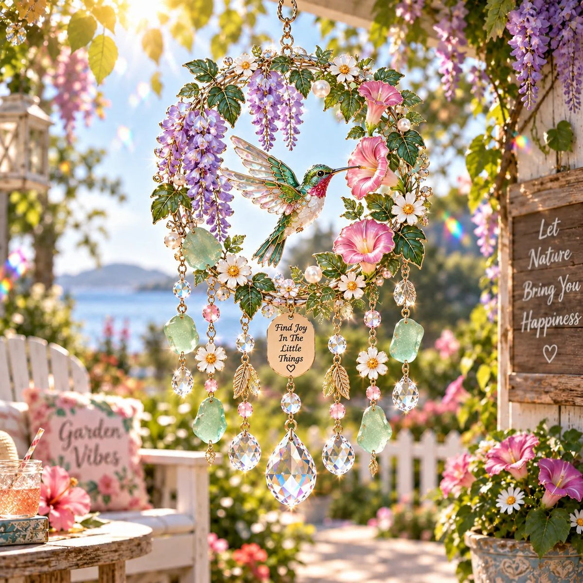 🔥😍Whimsical Animal Wind Chimes | Sparkling Suncatcher Decor