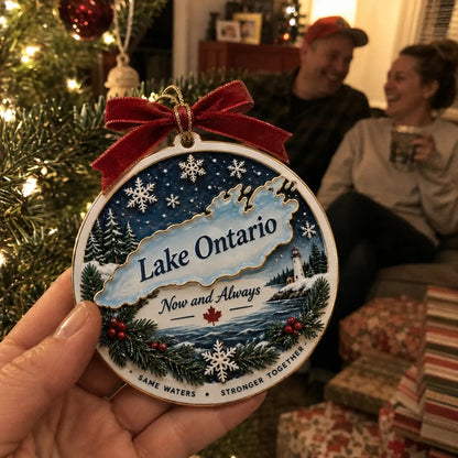 🔥😍Ontario Winter Memories Christmas Ornament — A Lakeside Holiday Keepsake