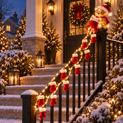 🎄✨Christmas Cascade Railing Lights