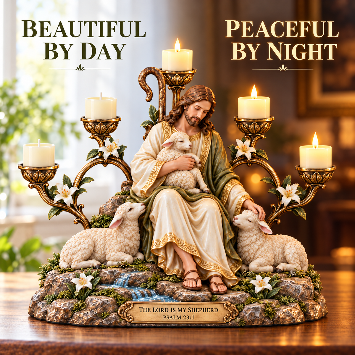 Light of Grace – Five-Light Prayer Centerpiece