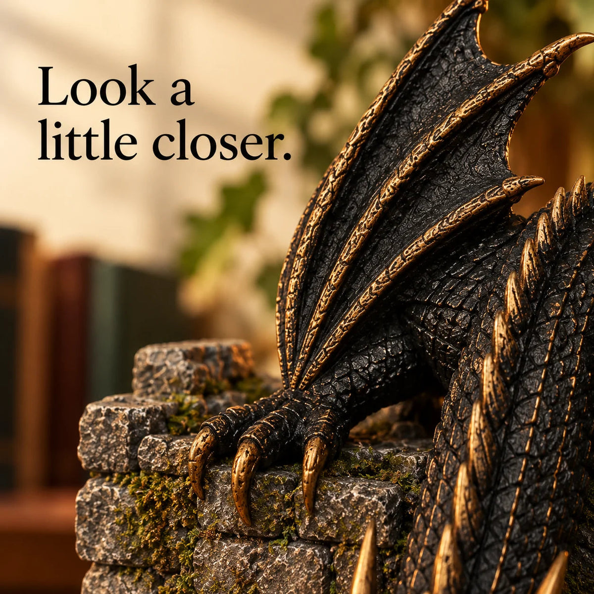 🐉 Dragon Mist Diffuser – Glowing Castle Bookshelf Decor