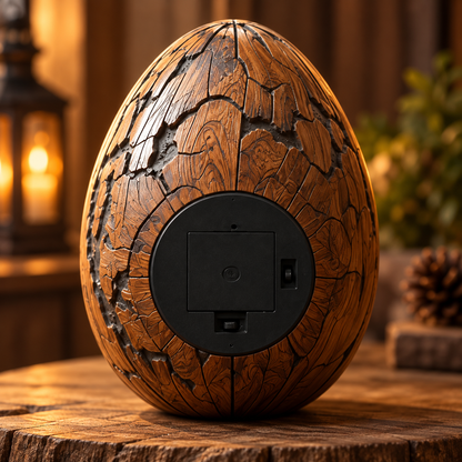 🔥100% Hand-Carved-✨Egg Wood Sculpture