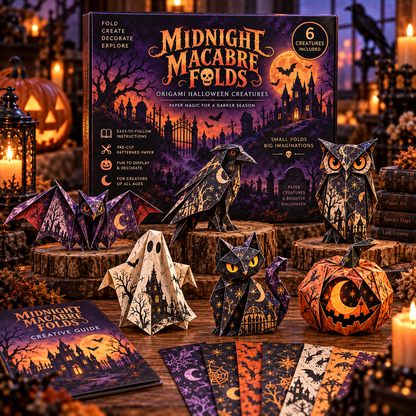🧘Relaxing & Beginner-Friendly- 🎃3D DIY Halloween Paper(💕Step-by-Step Guide Included)