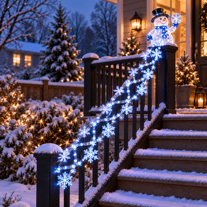 🎄✨Christmas Cascade Railing Lights