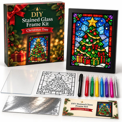 🔥😍Make Your Own Holiday Window Art | Festive DIY Frame Craft Kit