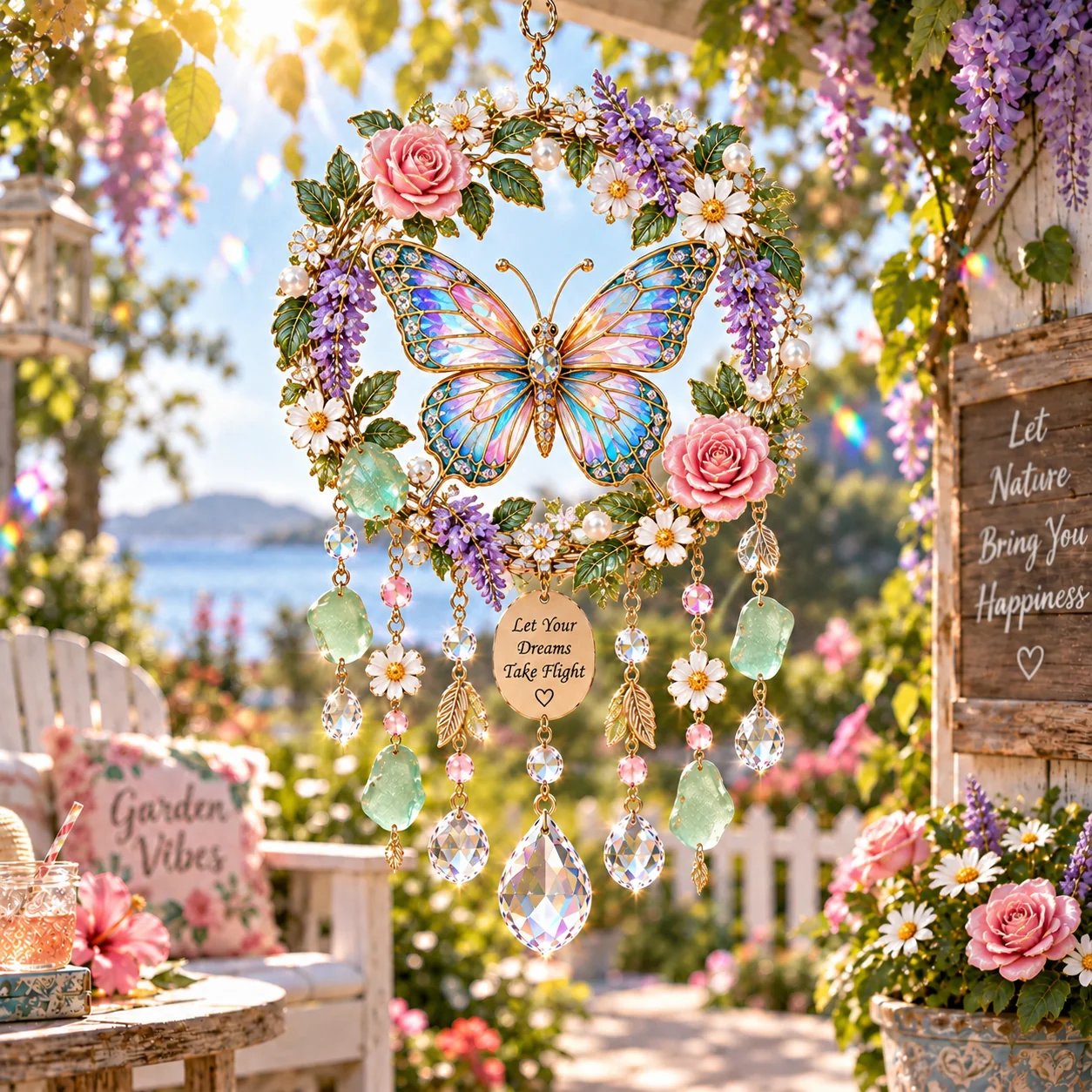 Ethereal butterfly suncatcher
