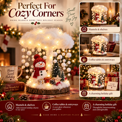 Glowing Winter Cloud Christmas Tabletop Decor
