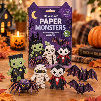 🧘Relaxing & Beginner-Friendly- 🎃DIY Halloween Paper(💕Step-by-Step Guide Included)
