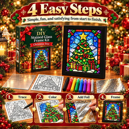 🔥😍Make Your Own Holiday Window Art | Festive DIY Frame Craft Kit