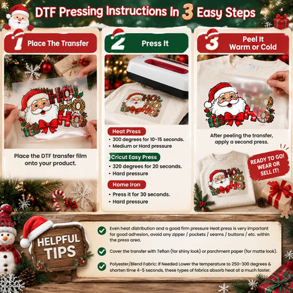 🎃🎄Festive DTF Transfer Collection—Create Custom Apparel From Fall to Winter