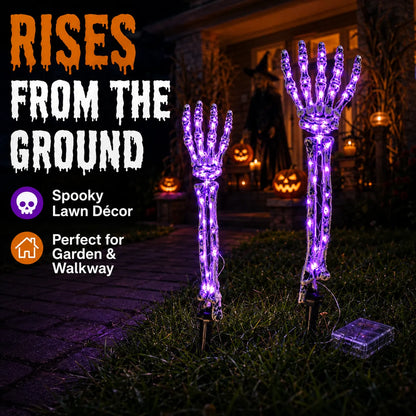 💀Skeleton Hand Lights — Give Your Halloween Path a Spooky Glow!🎃✨