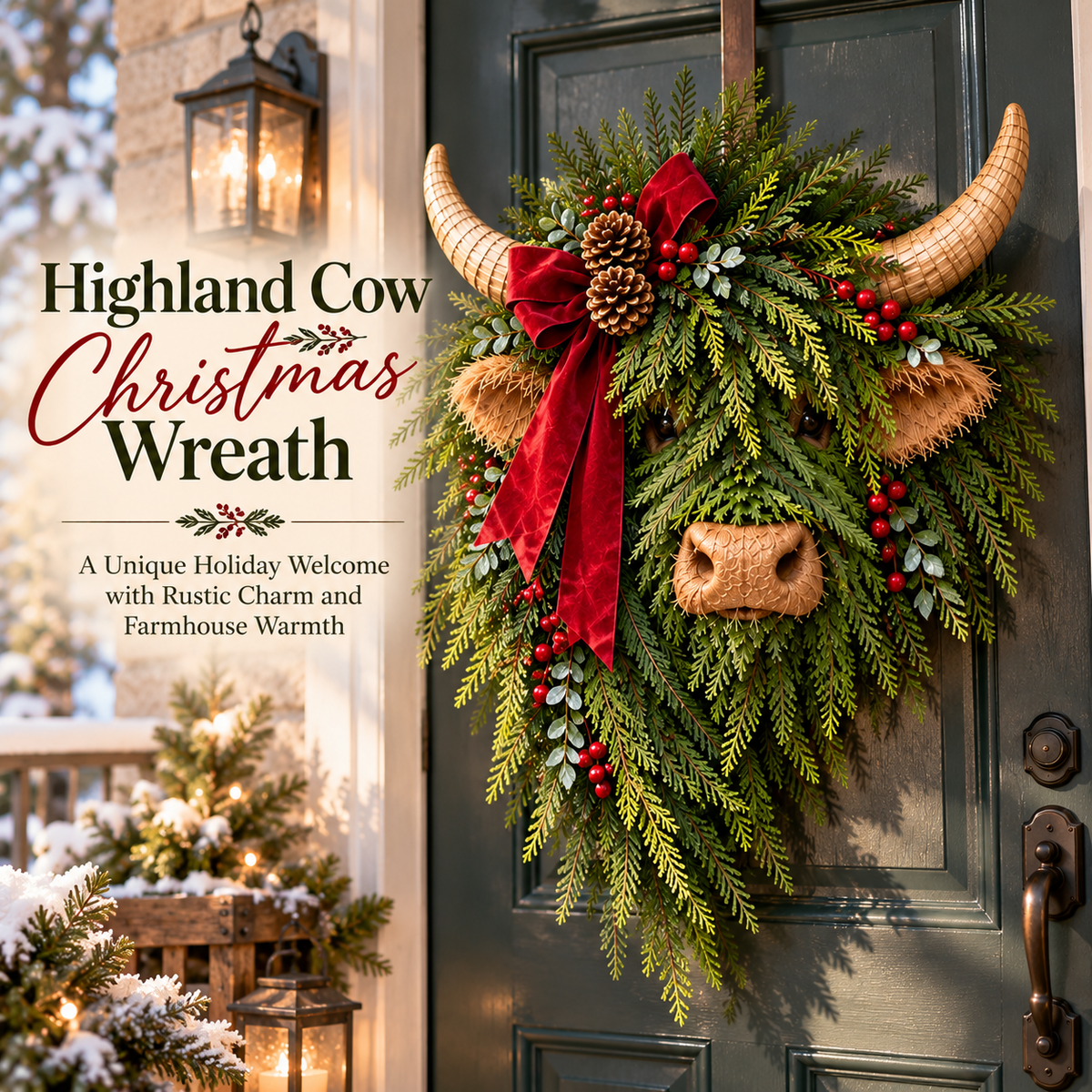 Country Christmas Wreath Inspiration