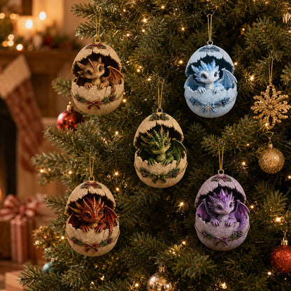 🐉 Hatch a Little Christmas Magic-Dragon Egg Christmas Ornament