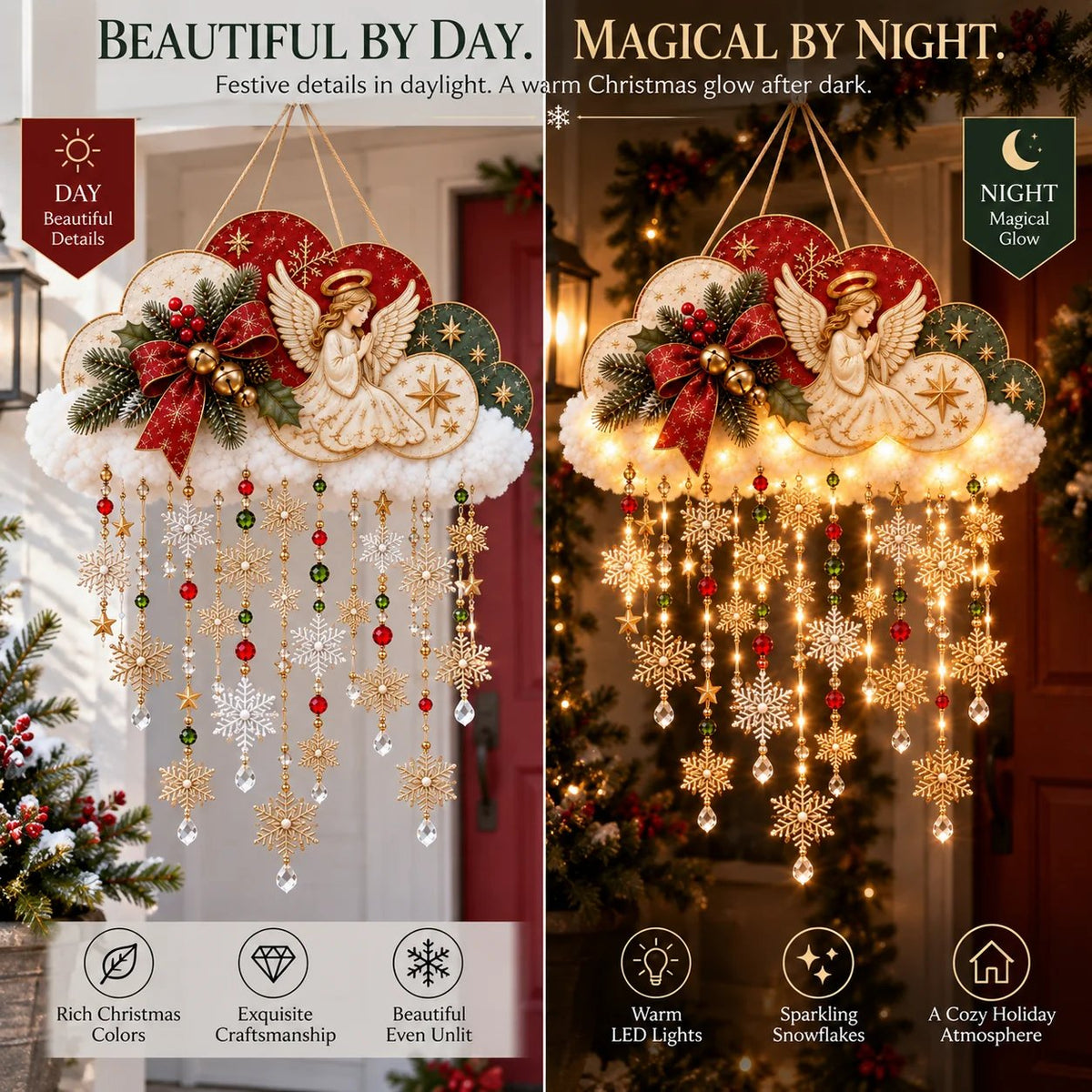 🔥😍Glowing Snowfall Cloud – Magical Holiday Decor☁️
